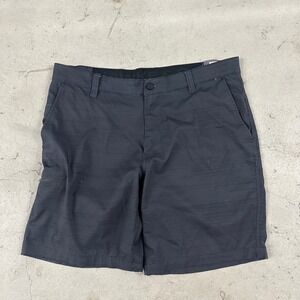 Hawke & Co Mens Performance Golf Shorts Charcoal Grey Textured Shorts Size 36W